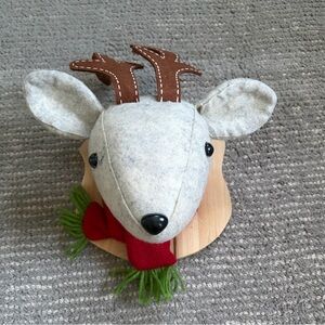 Target Reindeer Wall Mount with Wooden Plaque